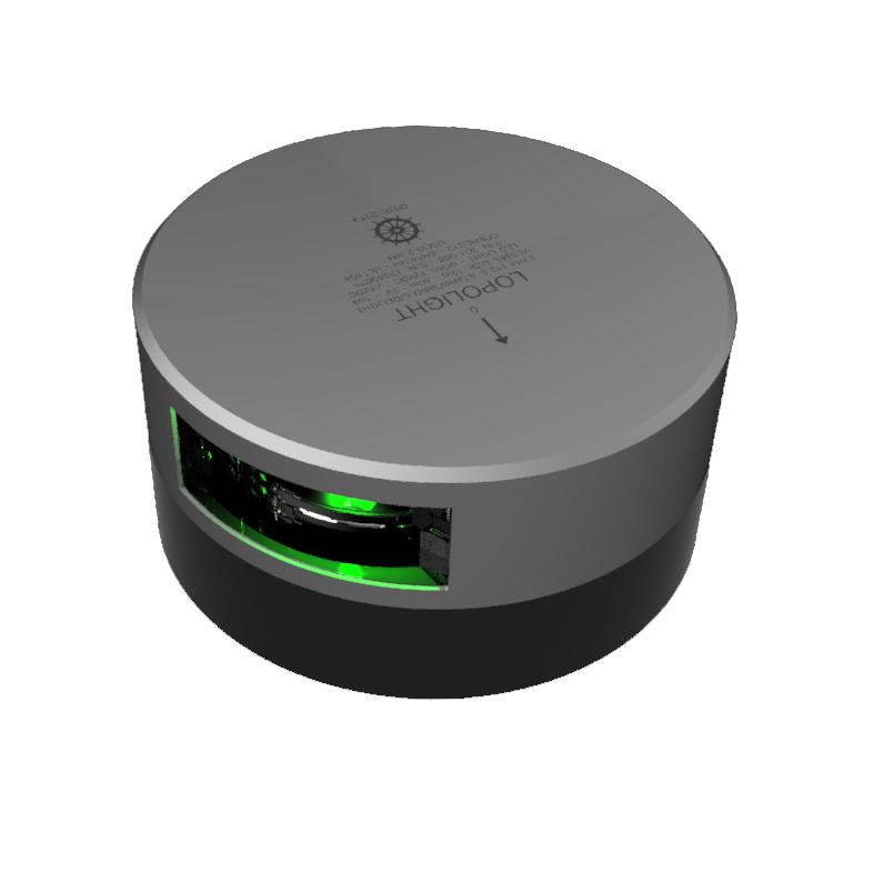 2nm 112,5° Green, Starboard, silver anodized 2nm 112,5° Green, Starboard, silver anodized